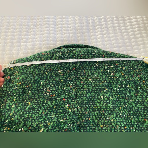 J. Crew Daphne Topcoat in Italian Tweed Green Wool - Picture 8 of 10